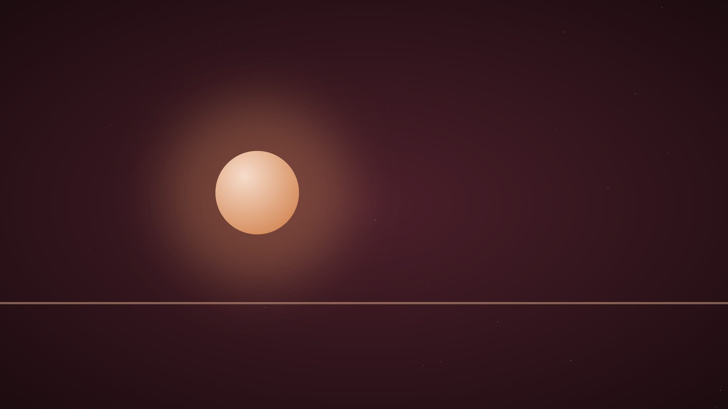 Immagine di prova: un disco luminoso su un fondo scuro.